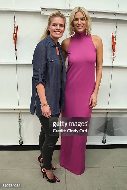 Fashion designer Georgine Ratelband and Reality star Kristen Taekman attends the Georgine Fall 2016 fashion show during New York Fashion Week: The...