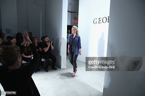 Fashion Designer Georgine Ratelband attends the Georgine Fall 2016 fashion show during New York Fashion Week: The Shows at The Gallery, Skylight at...