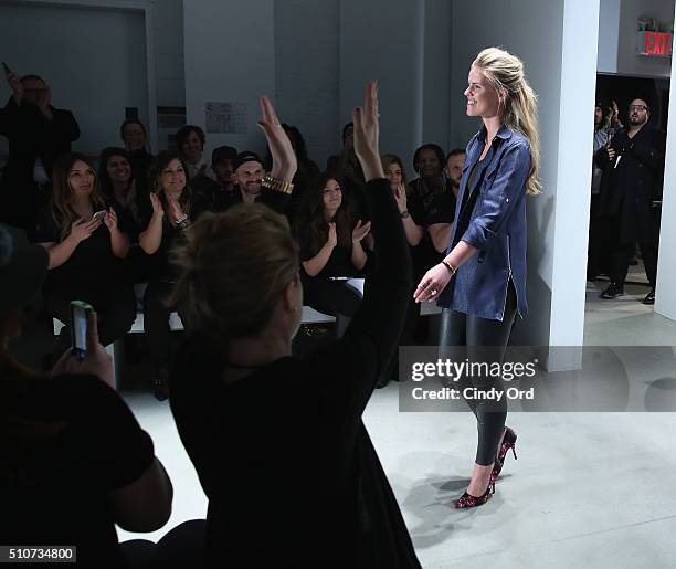 Fashion Designer Georgine Ratelband attends the Georgine Fall 2016 fashion show during New York Fashion Week: The Shows at The Gallery, Skylight at...