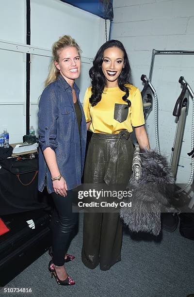 Fashion Designer Georgine Ratelband and model Selita Ebanks attend the Georgine Fall 2016 fashion show during New York Fashion Week: The Shows at The...