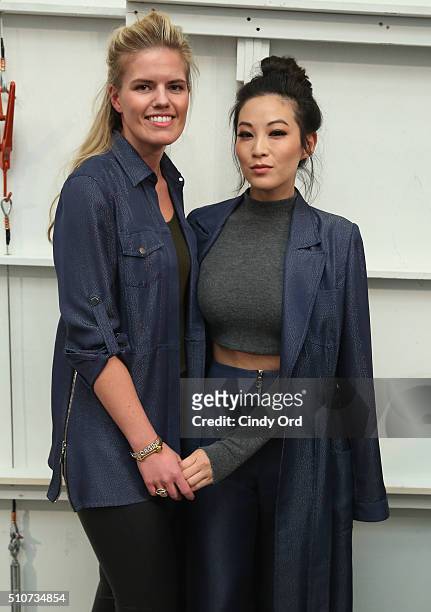 Fashion Designer Georgine Ratelband and Arden Cho attend the Georgine Fall 2016 fashion show during New York Fashion Week: The Shows at The Gallery,...