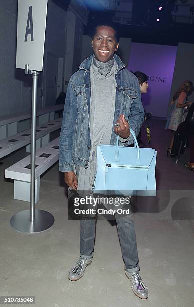 Personality Miss J Alexander attends the Georgine Fall 2016 fashion show during New York Fashion Week: The Shows at The Gallery, Skylight at Clarkson...