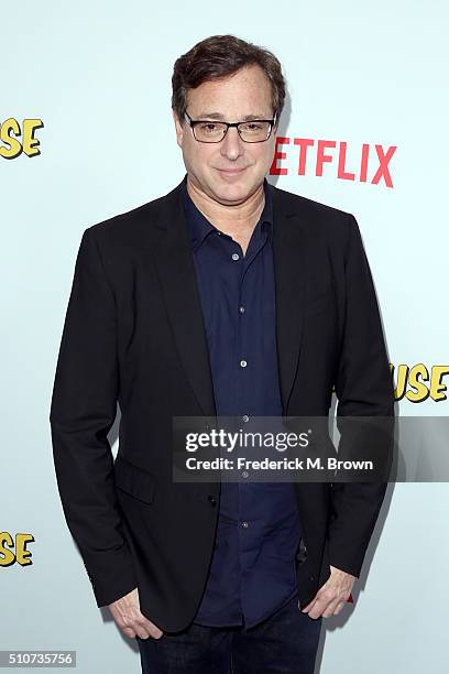 Actor Bob Saget attends the premiere of Netflix's "Fuller House" at Pacific Theatres at The Grove on February 16, 2016 in Los Angeles, California.