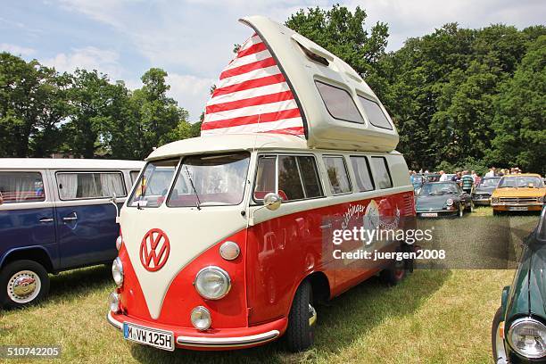 vintage vw bus t 1 - vw bus stock pictures, royalty-free photos & images