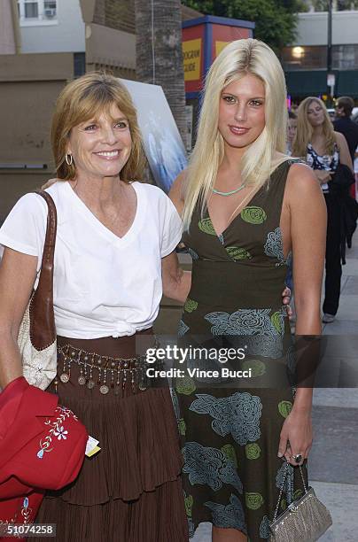 Actress Katherine Ross and daughter attend the Los Angeles premiere of "Donnie Darko: The Director's Cut" on July 15, 2004 at the Egyptian Theatre in...