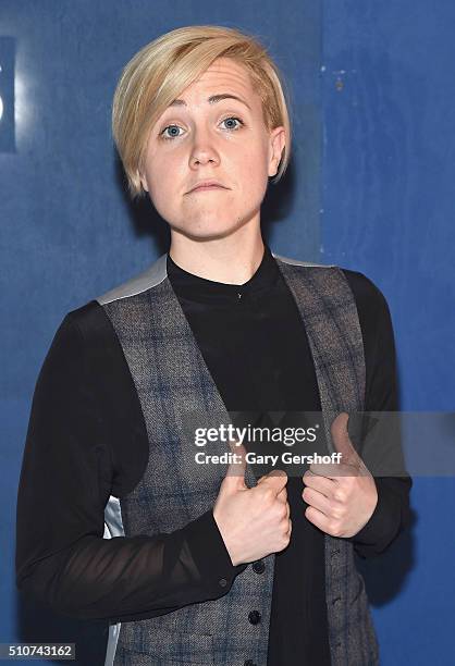 Internet personality Hannah Hart attends the Alice + Olivia by Stacey Bendet presentation during New York Fashion Week Fall 2016 at The Gallery,...