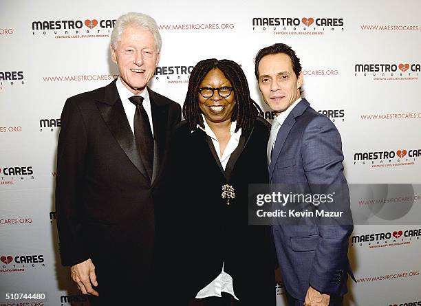 United States President Bill Clinton, Whoopi Goldberg and Marc Anthony attend Maestro Cares "Changing Lives, Building Dreams" Third Annual Gala at...