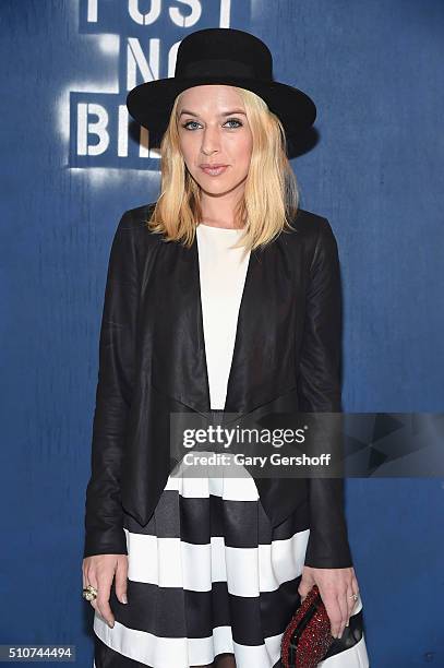 Singer/songwriter ZZ Ward attends the Alice + Olivia by Stacey Bendet presentation during New York Fashion Week Fall 2016 at The Gallery, Skylight at...