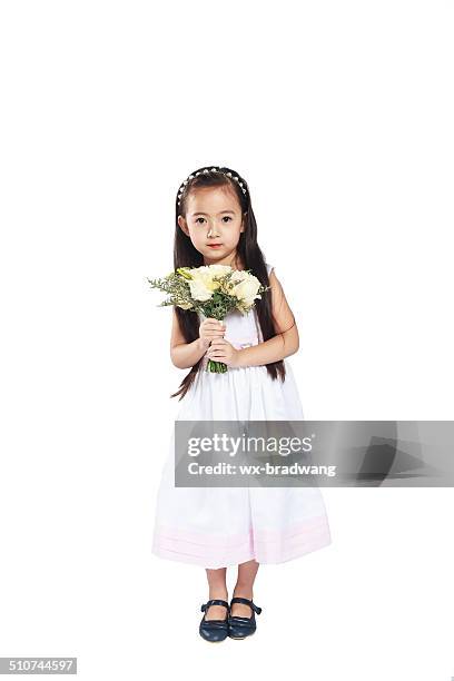 chinese children - flower girl stock pictures, royalty-free photos & images