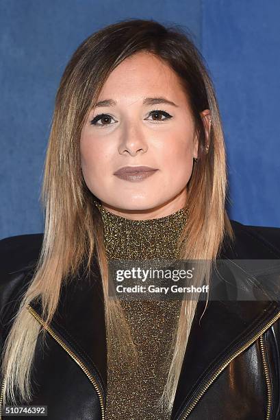 Fashion blogger Danielle Bernstein attends the Alice + Olivia by Stacey Bendet presentation during New York Fashion Week Fall 2016 at The Gallery,...