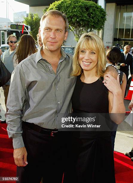 Universal's Stacey Snider and husband Gary Jones arrive at the premiere of Universal's "The Bourne Supremacy" at the Arclight Cinemas on July 15,...