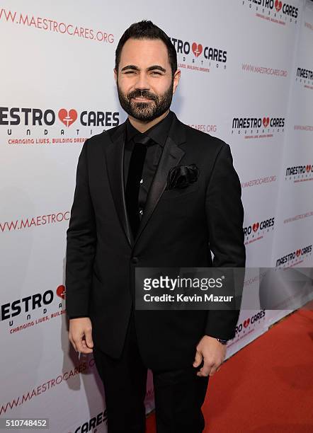Enrique Santos attends Maestro Cares "Changing Lives, Building Dreams" Third Annual Gala at Cipriani Wall Street on February 16, 2016 in New York...