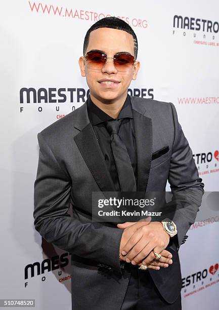 Gente de Zona attends Maestro Cares "Changing Lives, Building Dreams" Third Annual Gala at Cipriani Wall Street on February 16, 2016 in New York City.