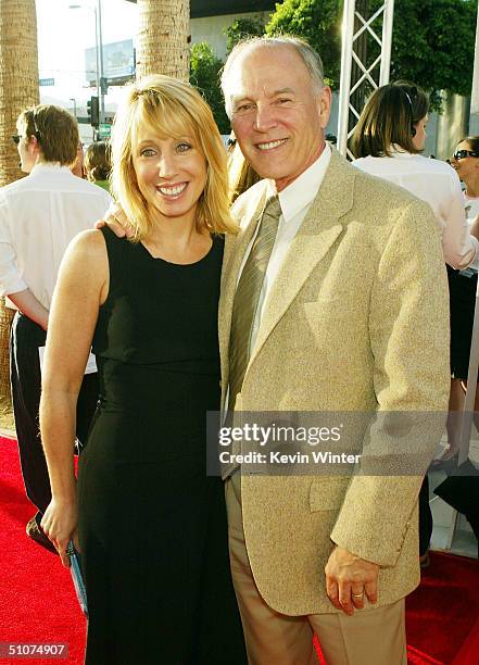 Universal's Stacey Snider and producer Frank Marshall pose at the premiere of Universal's "The Bourne Supremacy" at the Arclight Cinemas on July 15,...