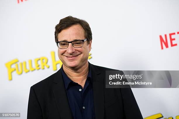 Actor Bob Saget attends the premiere of Netflix's 'Fuller House' at Pacific Theatres at The Grove on February 16, 2016 in Los Angeles, California.