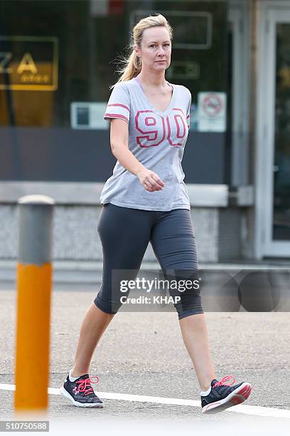 Host Melissa Doyle is seen on February 17, 2016 in Sydney, Australia.