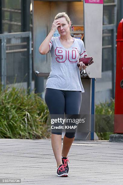 Host Melissa Doyle is seen on February 17, 2016 in Sydney, Australia.