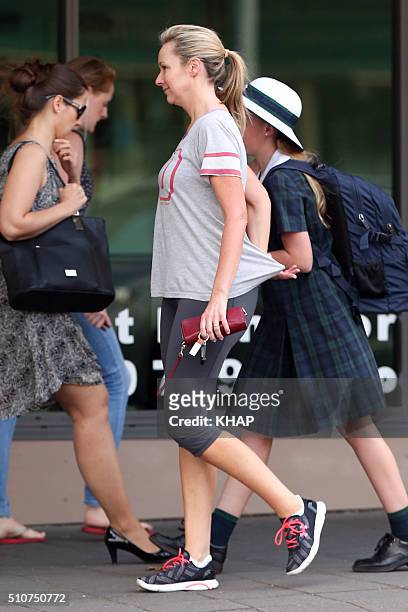 Host Melissa Doyle is seen on February 17, 2016 in Sydney, Australia.