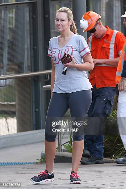 Host Melissa Doyle is seen on February 17, 2016 in Sydney, Australia.