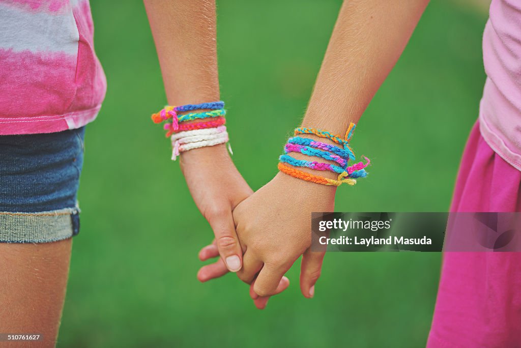 Sisters Are Friends - Holding Hands