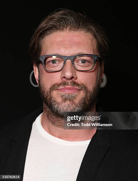 Adam Copeland attends the premiere Of Open Road's "Triple 9" at Regal Cinemas L.A. Live on February 16, 2016 in Los Angeles, California.