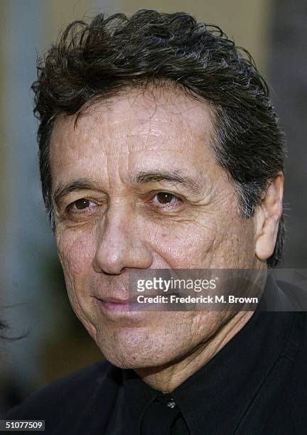 Actor Edward James Olmos attends the opening night of the Eighth Annual Latino International Film Festival on July 16, 2004 at the Egyptian Theatre,...