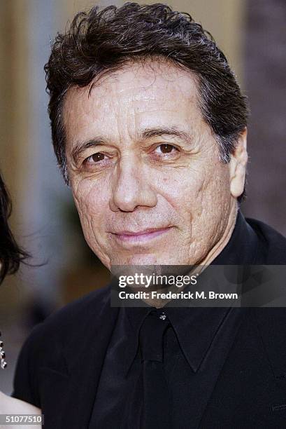 Actor Edward James Olmos attends the opening night of the Eighth Annual Latino International Film Festival on July 16, 2004 at the Egyptian Theatre,...