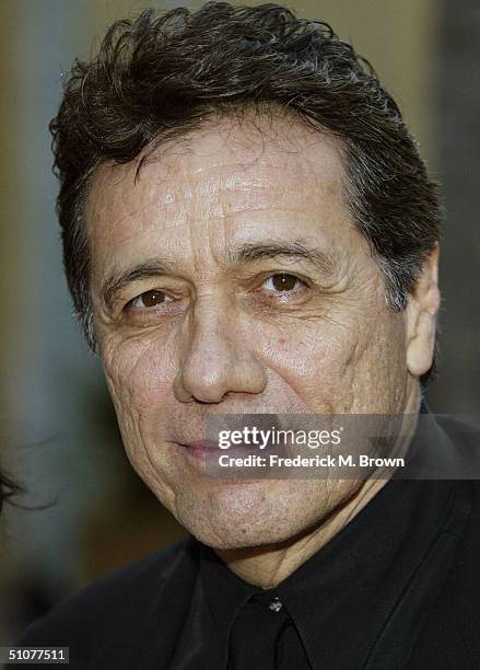 Actor Edward James Olmos attends the opening night of the Eighth Annual Latino International Film Festival on July 16, 2004 at the Egyptian Theatre,...