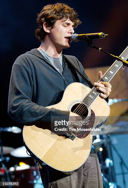 John Mayer performs part of the 2004 SummerTour at Shoreline Amphitheater July 16, 2004 in Mountain View, California.
