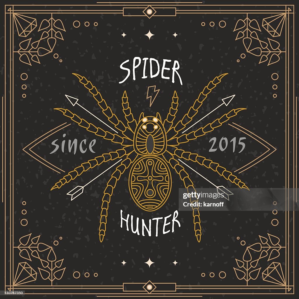 Inct Label Vintage Thin Line Insect Label High-Res Vector Graphic - Getty Images