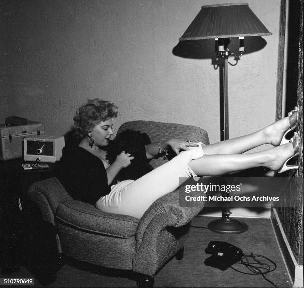 Barbara Nichols poses for a portrait at home in Los Angeles,CA.