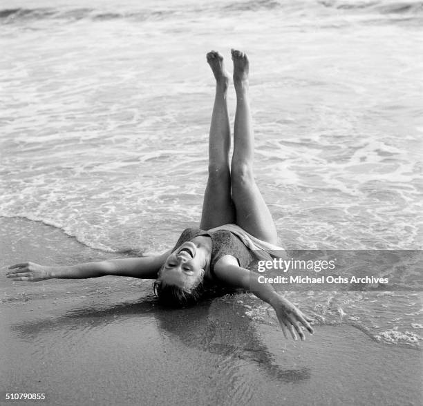 Asa Maynor poses for a portrait on the beach in Los Angeles,CA.