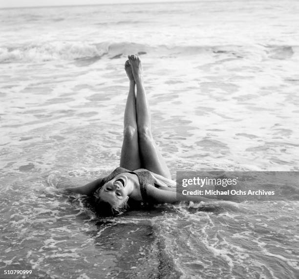 Asa Maynor poses for a portrait on the beach in Los Angeles,CA.