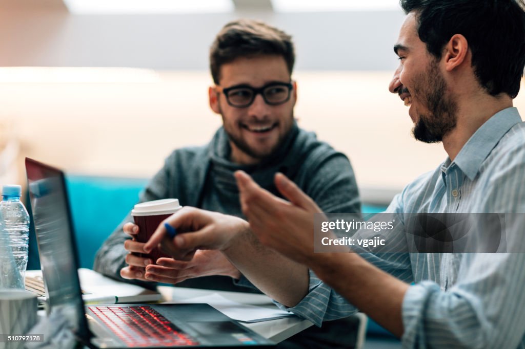 Start-up Development Team In Their Office.