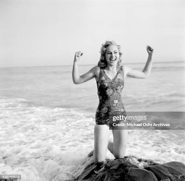 Asa Maynor poses for a portrait on the beach in Los Angeles,CA.