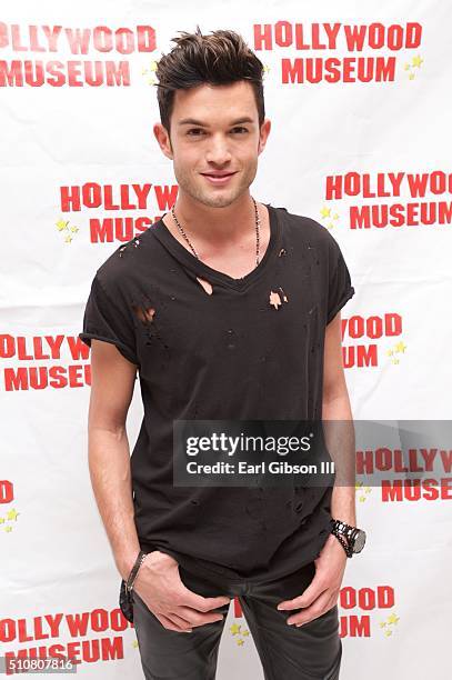 Chris Trousdale attends The Hollywood Museum Presents "Celebration Of Entertainment Awards" Special Award Season Exhibition Gala Opening at The...