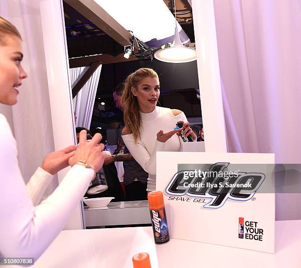 Model Nina Agdal teams up with Edge Shavel Gel to celebrate the launch of the 2016 Sports Illustrated Swimsuit Issue at The Altman Building on...