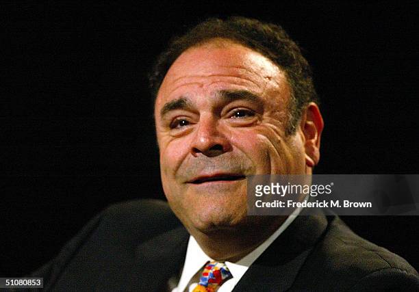 Executive Vice-President of Communications Gil Schwartz speaks with the press at the TCA Press Tour CBS Day 1 on July 18, 2004 at the Century Plaza...