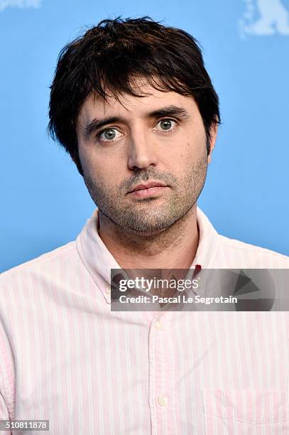 Director Andrew Neel attends the 'Goat' photo call during the 66th Berlinale International Film Festival Berlin at Grand Hyatt Hotel on February 17,...