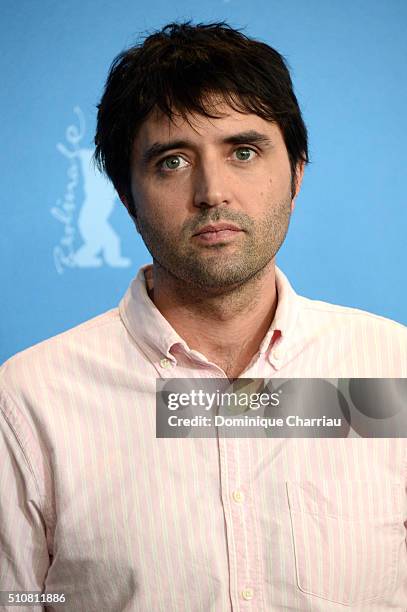 Director Andrew Neel attends the 'Goat' photo call during the 66th Berlinale International Film Festival Berlin at Grand Hyatt Hotel on February 17,...