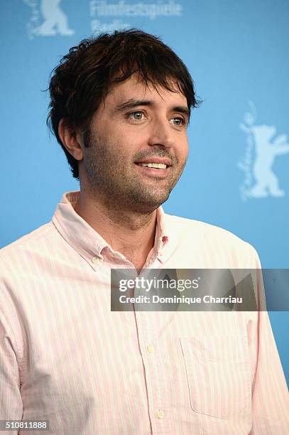 Director Andrew Neel attends the 'Goat' photo call during the 66th Berlinale International Film Festival Berlin at Grand Hyatt Hotel on February 17,...