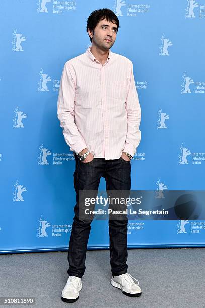 Director Andrew Neel attends the 'Goat' photo call during the 66th Berlinale International Film Festival Berlin at Grand Hyatt Hotel on February 17,...