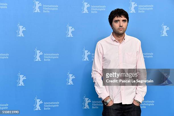 Director Andrew Neel attends the 'Goat' photo call during the 66th Berlinale International Film Festival Berlin at Grand Hyatt Hotel on February 17,...