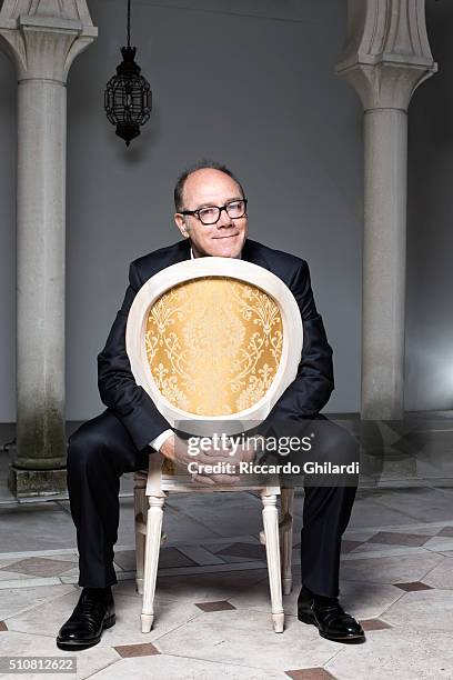 Director and actor Carlo Verdone is photographed for Gioia Magazine in Venice, Italy.