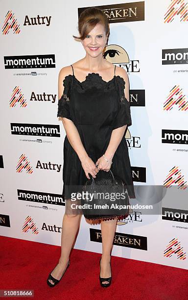 Actress Kiersten Warren attends the screening of Momentum Pictures' 'Forsaken' at Autry Museum of the American West on February 16, 2016 in Los...