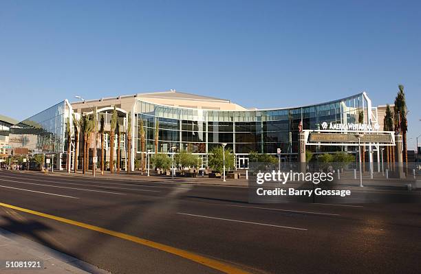 General view of America West Arena prior to the WNBA game between the Minnesota Lynx and the Phoenix Mercury played on June 22, 2004 at America West...