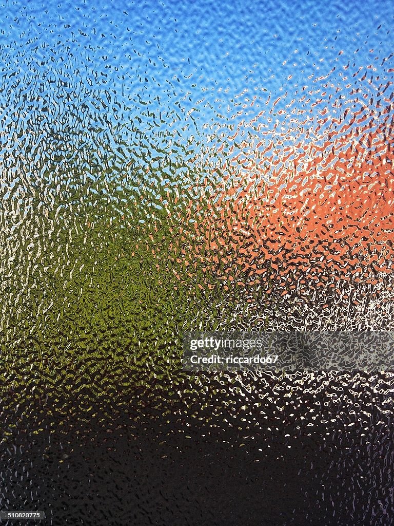 Frosted glass surface