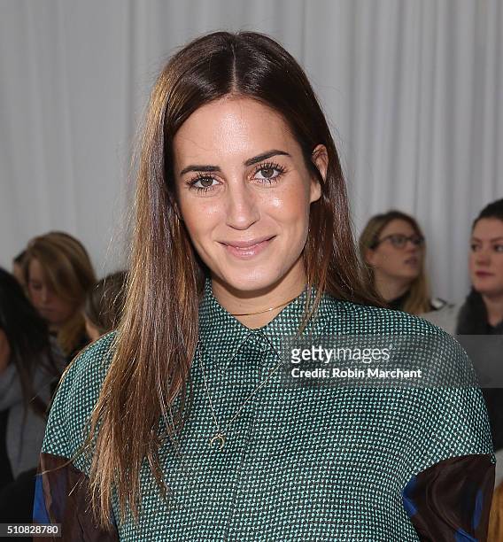 Gala Gonzalez attends Delpozo during Fall 2016 New York Fashion Week at Pier 59 Studios on February 17, 2016 in New York City.