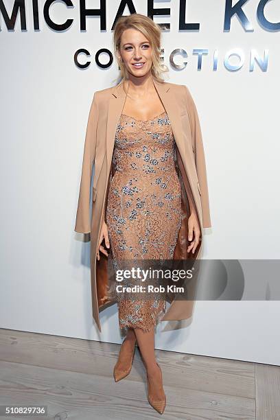 Blake Lively attends the Michael Kors show during Fall 2016 New York Fashion Week: The Shows at Spring Studios on February 17, 2016 in New York City.