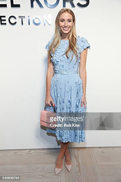 Harley Viera-Newton attends the Michael Kors show during Fall 2016 New York Fashion Week: The Shows at Spring Studios on February 17, 2016 in New...